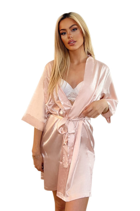 Bridesmaid morgonrock i lyxigt silke - Make Secrets underkläder