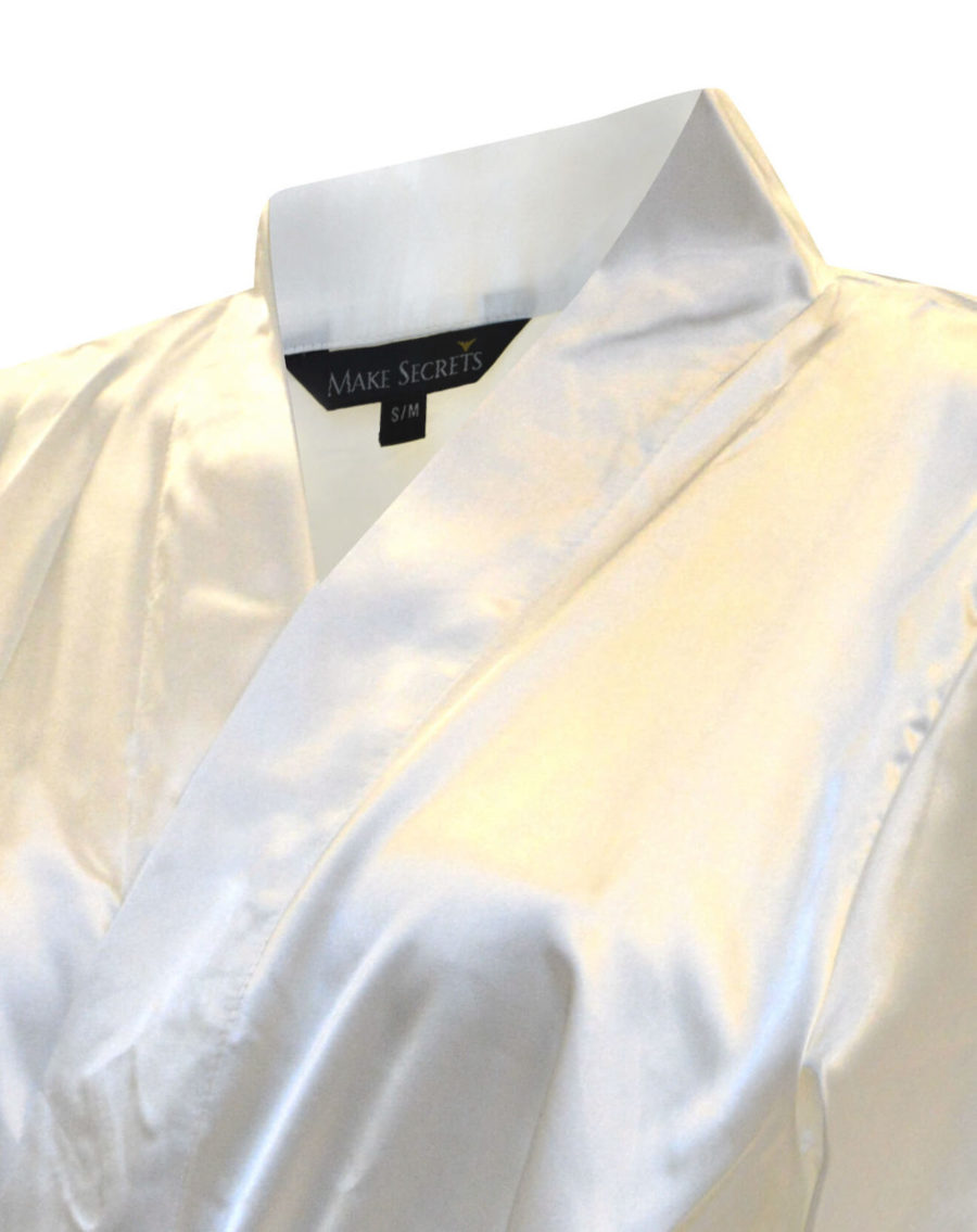 Sidenmorgonrock med bride print - Make Secrets lyxiga underkläder